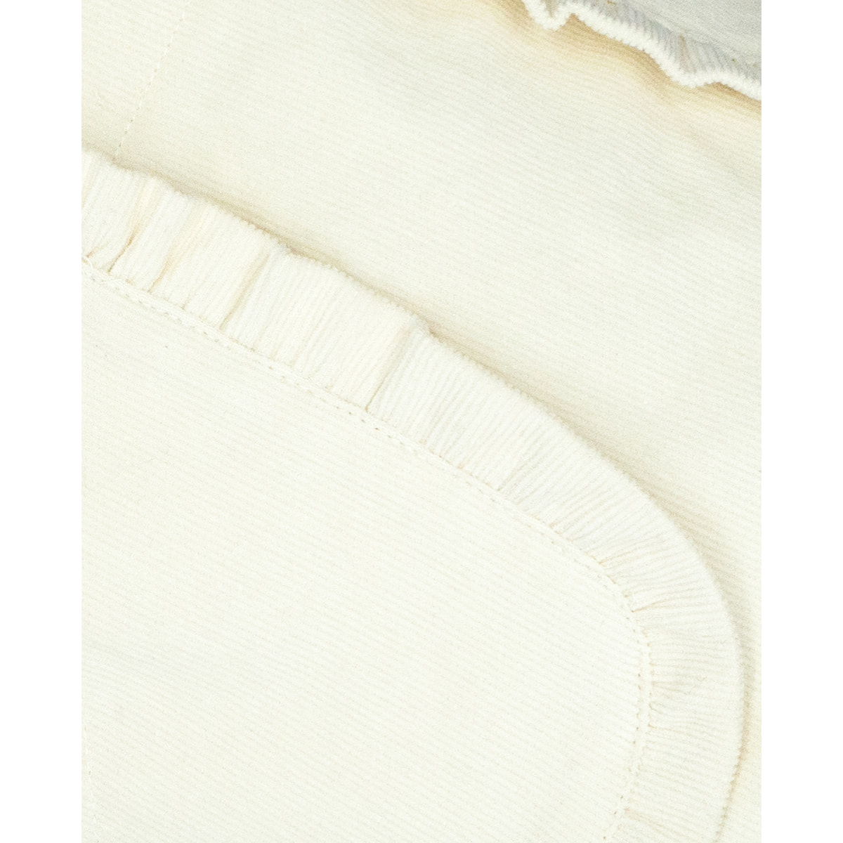 FALDA PANA BOLSILLO VOLANTE BLANCA