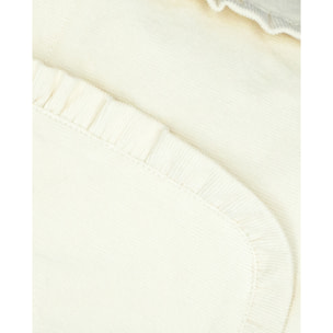 FALDA PANA BOLSILLO VOLANTE BLANCA