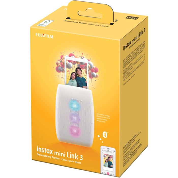 Imprimante photo portable FUJIFILM Instax mini Link 3 blanc