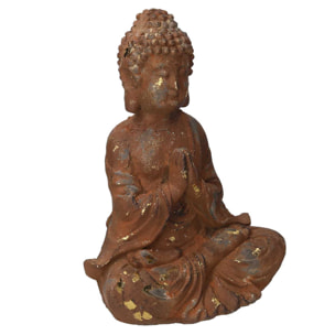 Buddha in resina bronzo cm28x20,5h38,5