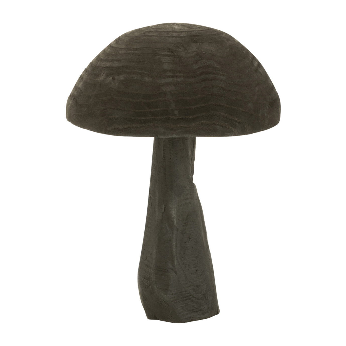 J-Line Champignon En Bois Noir Small