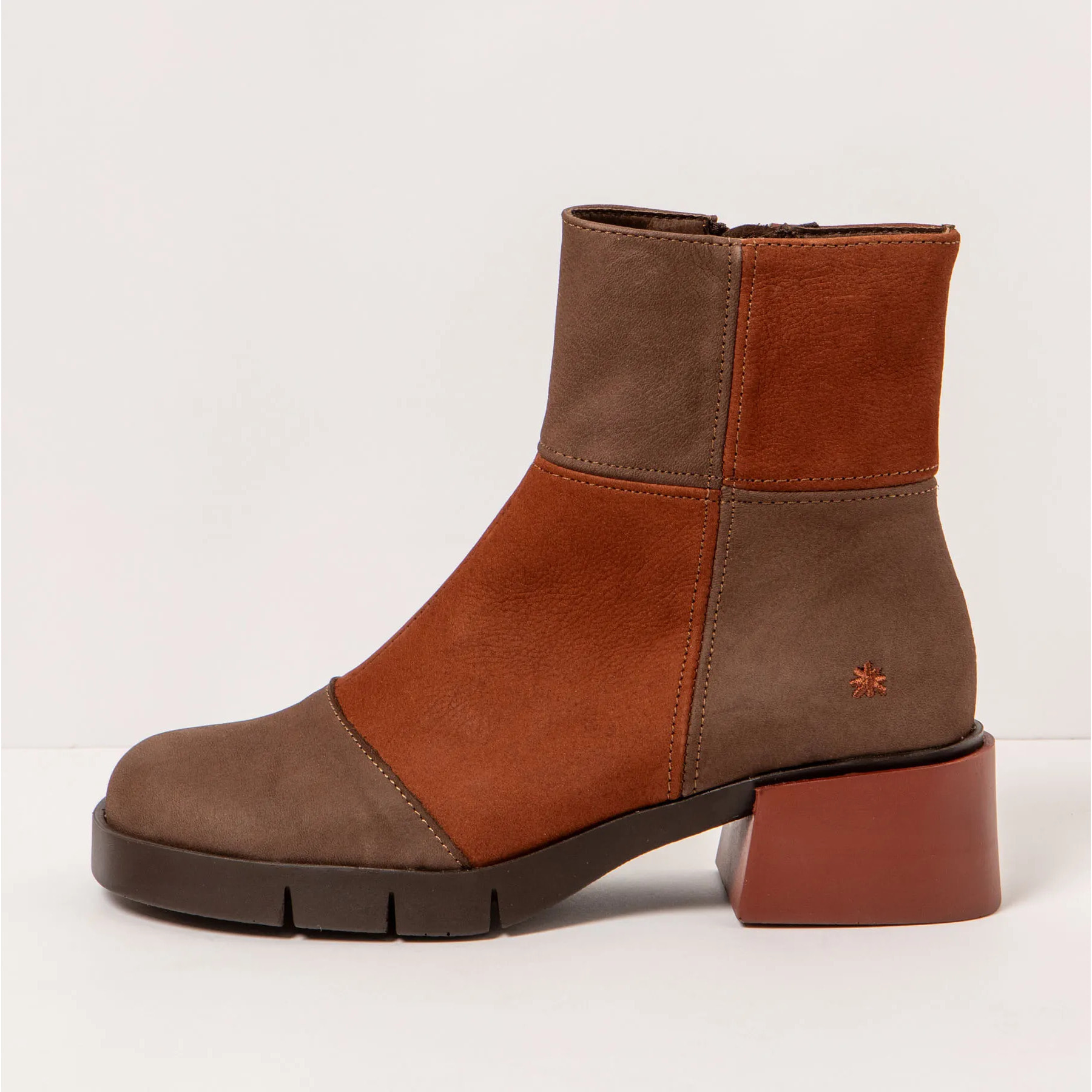 Botines 1285 MULTI BROWN-CUERO / VARSOVIA color Brown-cuero
