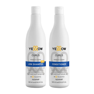 ALFAPARF Yellow Kit Curls Shampoo 500ml + Conditioner 500ml