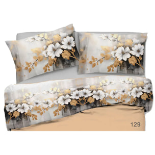 Completo Lenzuola Balzate 2 piazze Relax 129 100% Cotone e Made in Italy con stampa digitale HD