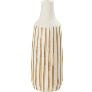 J-Line vase Ying - bois - blanc - medium - 45 cm de hauteur