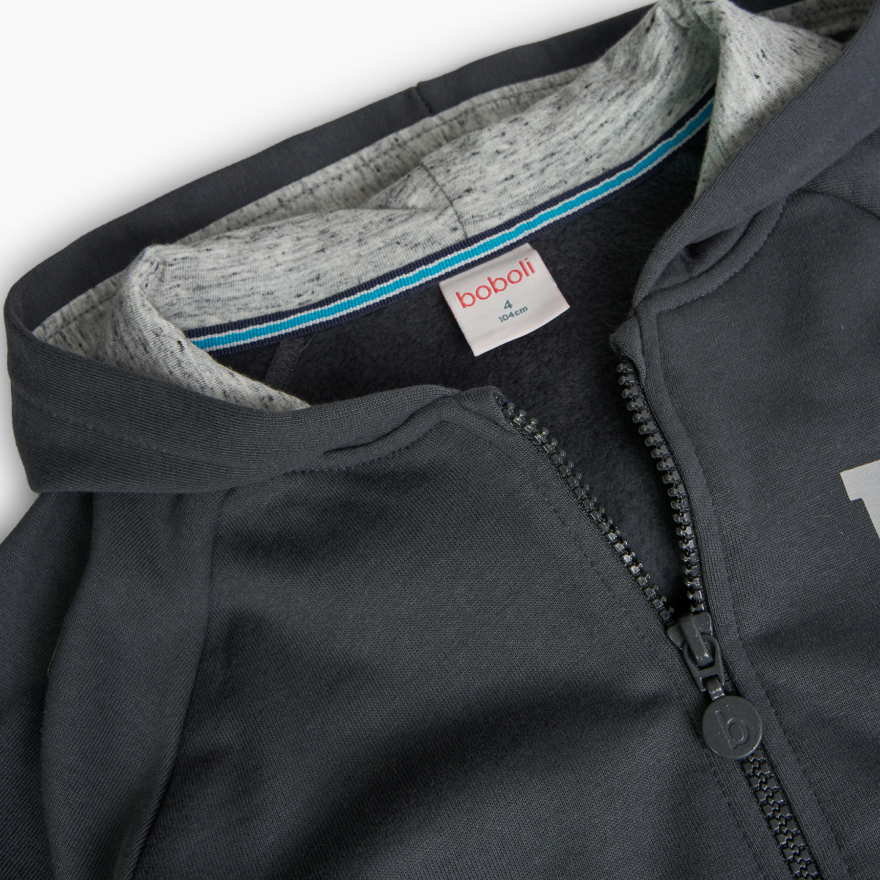 Chaqueta felpa con capucha de niño -BCI