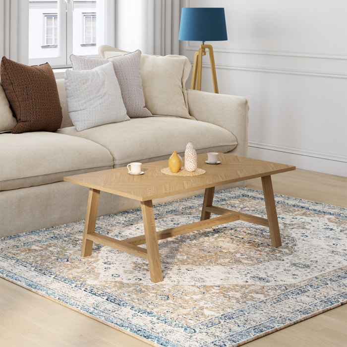 Table basse Gustave effet chevron