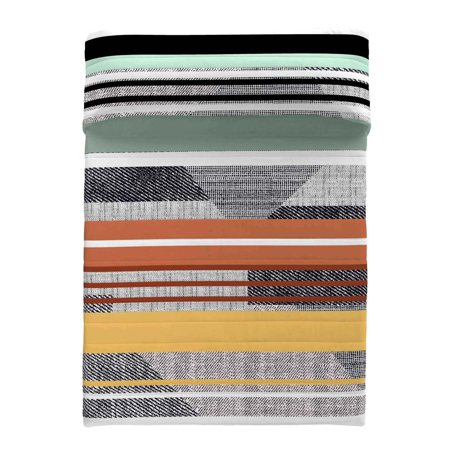 Naturals - Colcha Bouti Estampada - 2/3 Piezas - 100% Poliéster - Microfibra - 70 gr/m² - Denim