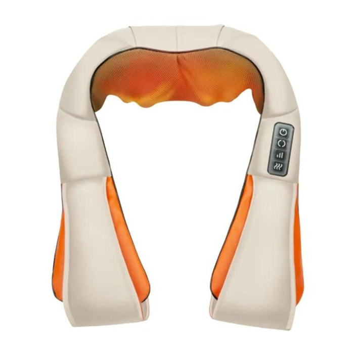 Appareil de massage pour la nuque et épaule Shiatsu Beige Herzberg HGMSG20-BEI