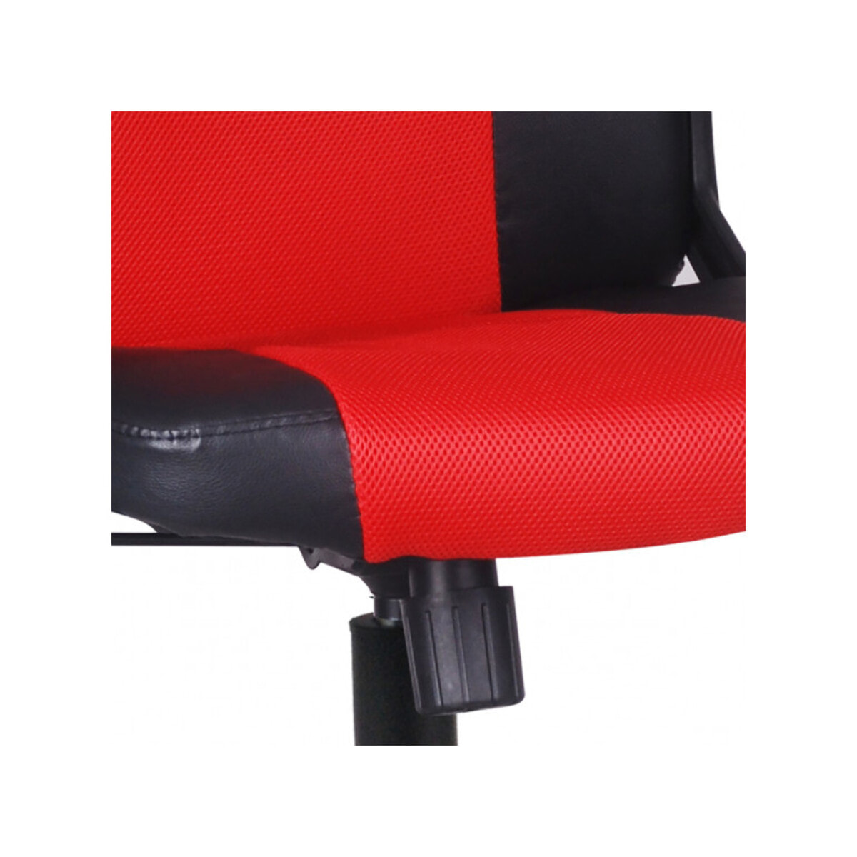 Fauteuil de gaming à roulettes en mesh et simili noir réglable et inclinable - AZERTY