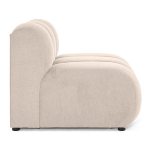 Debbie - module d'assise en tissu texturé - Beige