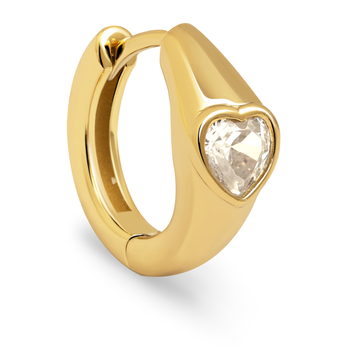 Orecchino Heart Placcato Oro