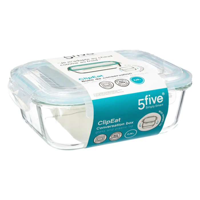 Boîte de conservation verre "Clipeat" 2,26L