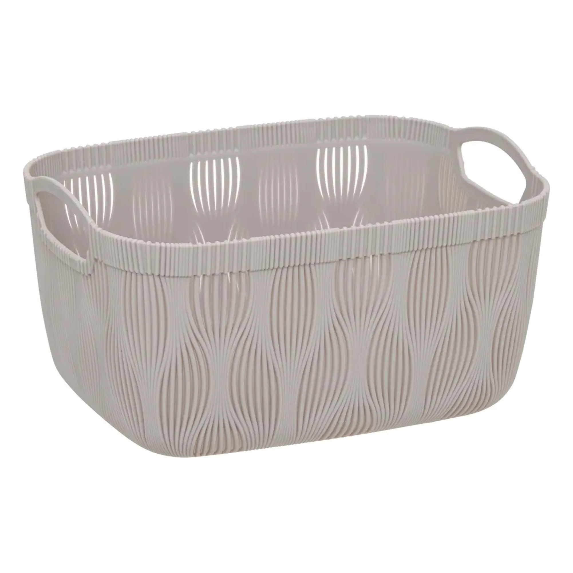 Panier à linge Leaf 6,5L beige