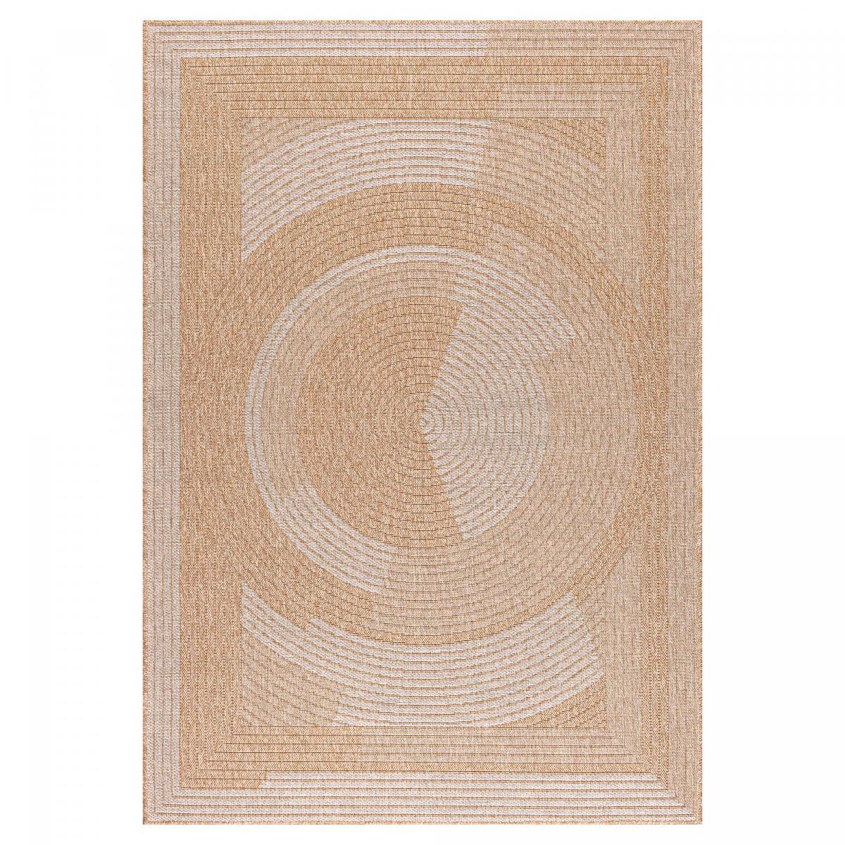 Tapis extérieur tissé kilim rond DOJO