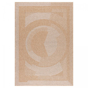 Tapis extérieur tissé kilim rond DOJO