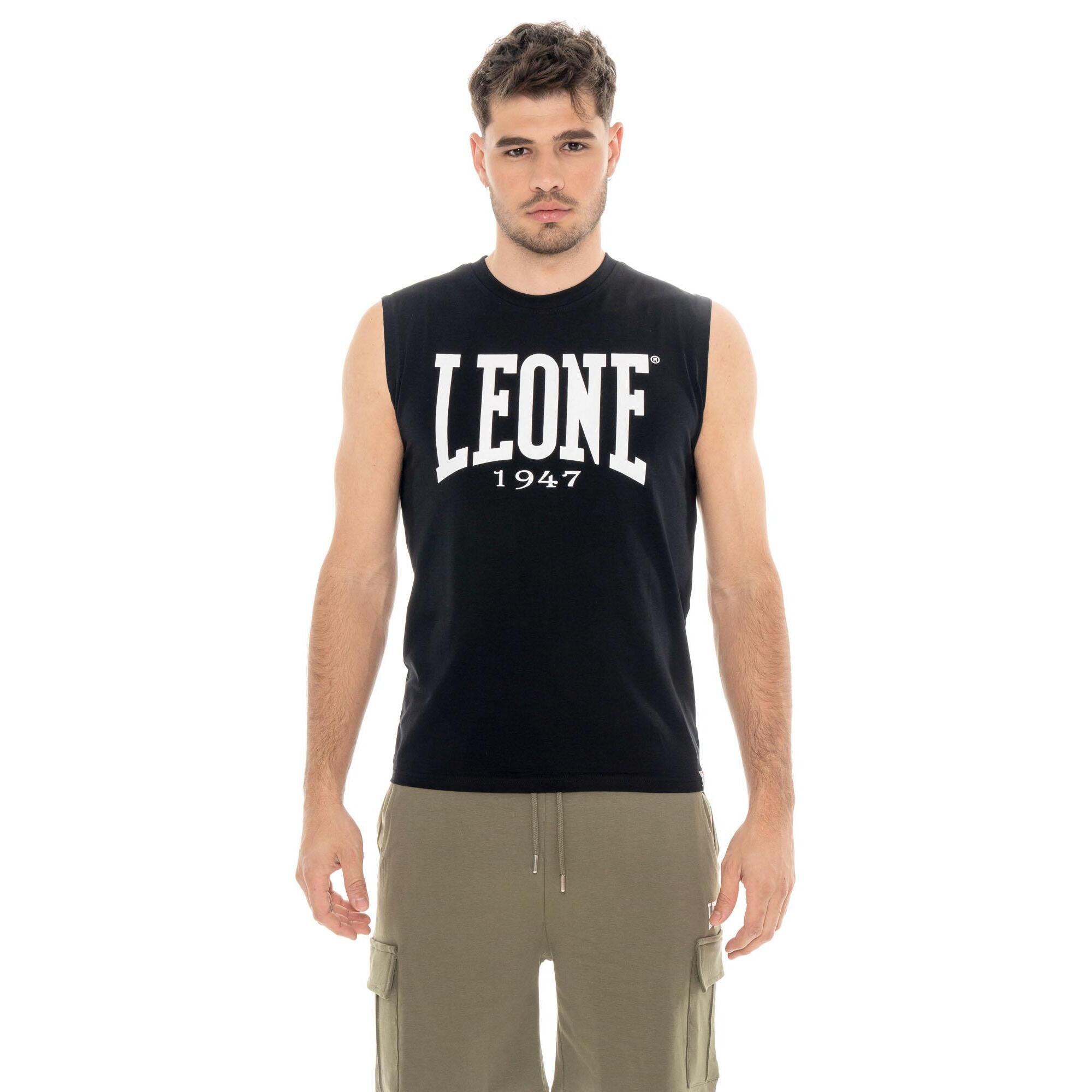 Maglietta da uomo senza maniche con logo grande