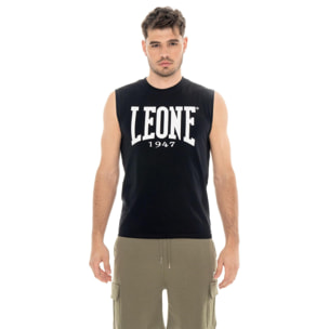 Maglietta da uomo senza maniche con logo grande