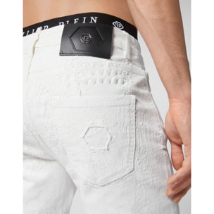 PHILIPP PLEIN Denim Trousers Super Straight Cut Fit