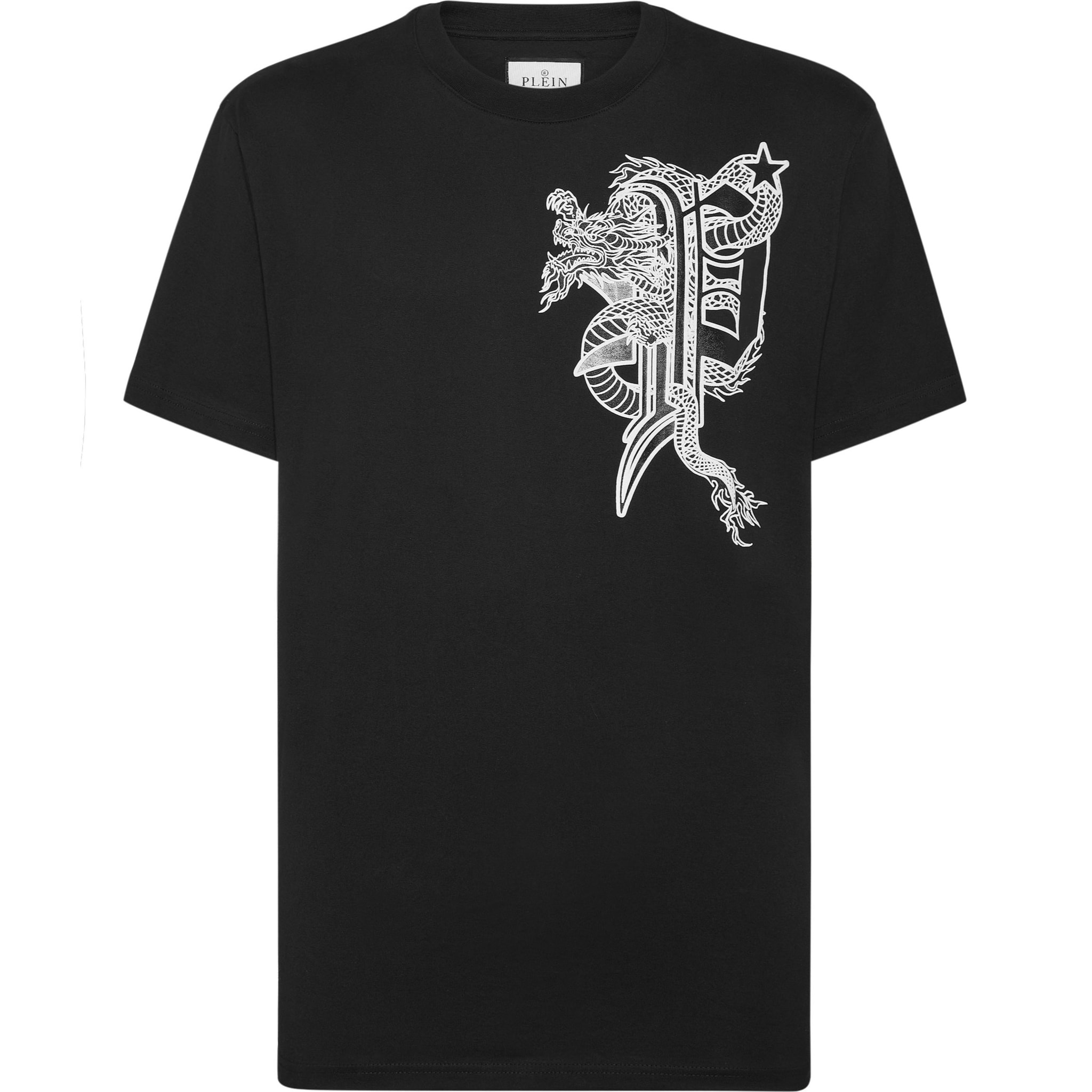 PHILIPP PLEIN T-Shirt Round Neck DRAGON