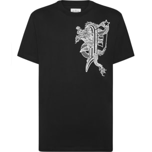 PHILIPP PLEIN T-Shirt Round Neck DRAGON