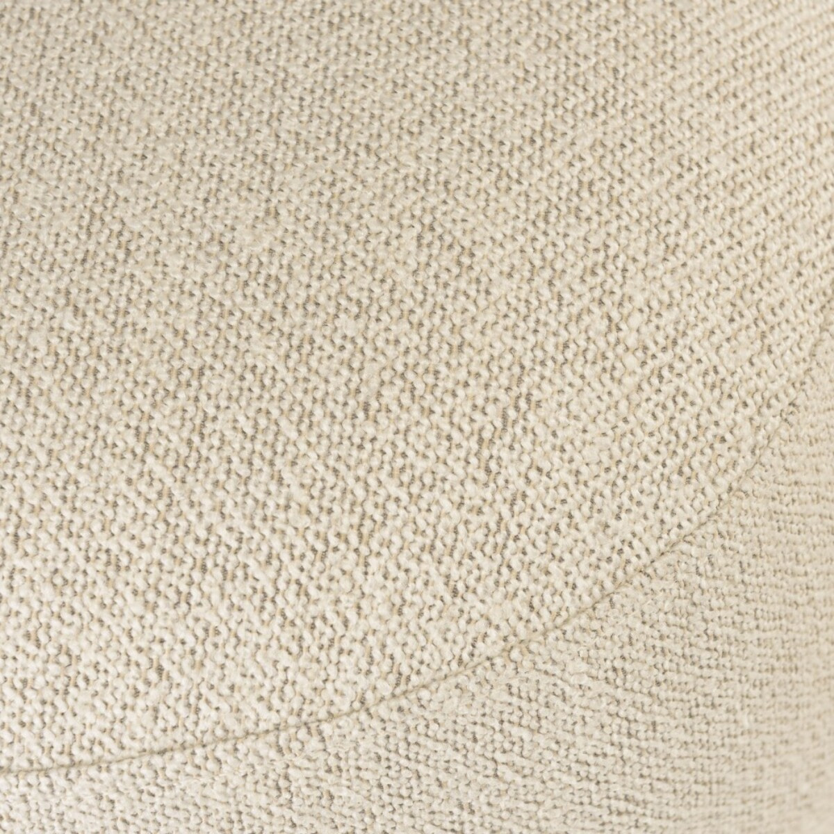 LEOPOLD - Pouf forme design n°2 en tissu petite bouclette beige