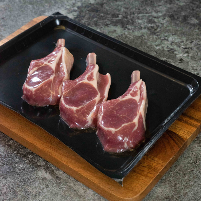 2 x Côtes d'agneau filets et premières - Soit 6 côtes d'agneau - 2x240g - France