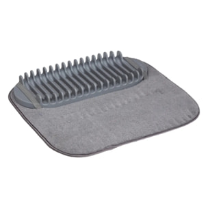 Egouttoir à vaisselle tapis 16 couverts gris
