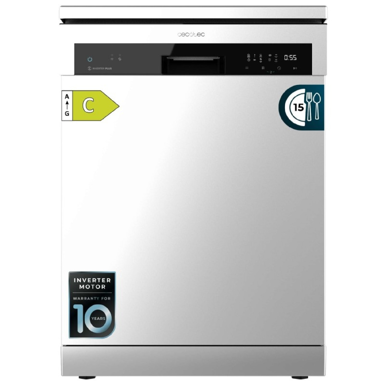 Cecotec Lave-vaisselle Bolero Aguazero 6500 Inox C