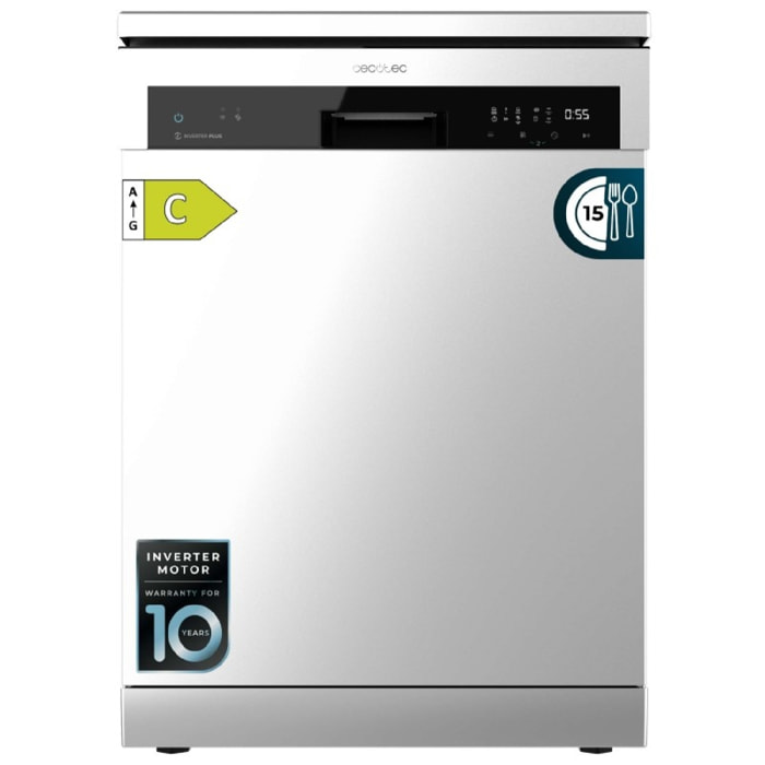 Cecotec Lave-vaisselle Bolero Aguazero 6500 Inox C