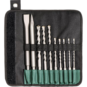 Assortiment de forets et burins SDS-plus SP - 10 pièces - METABO - 630824000