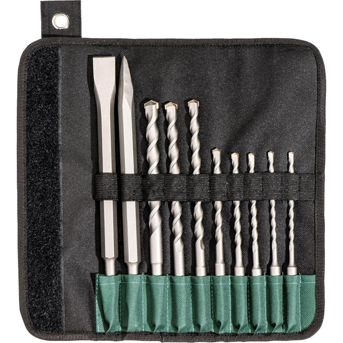 Assortiment de forets et burins SDS-plus SP - 10 pièces - METABO - 630824000