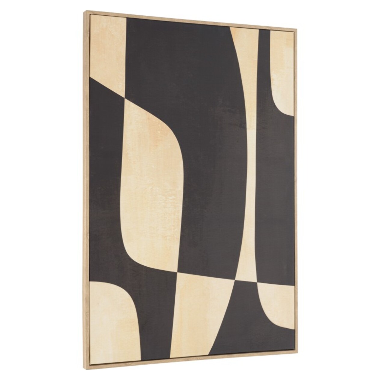 HOMER - Décoration murale 63x93cm imprimés abstraits, cadre naturel
