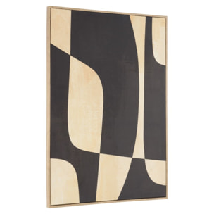 HOMER - Décoration murale 63x93cm imprimés abstraits, cadre naturel