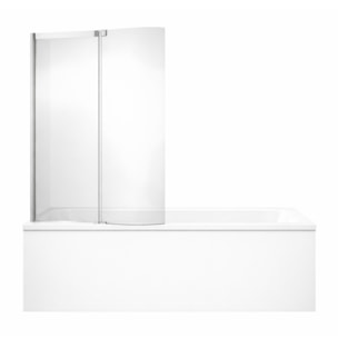 Tablier de baignoire installation en niche blanc mat + pare bain Malice