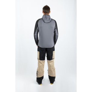 Chaqueta ECOActive Light Insulated Hybrid Jacket with cap marca ECOON - Negro / Gris