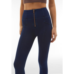 Jeggings push up WR.UP® vita alta con zip, cucitura centrale