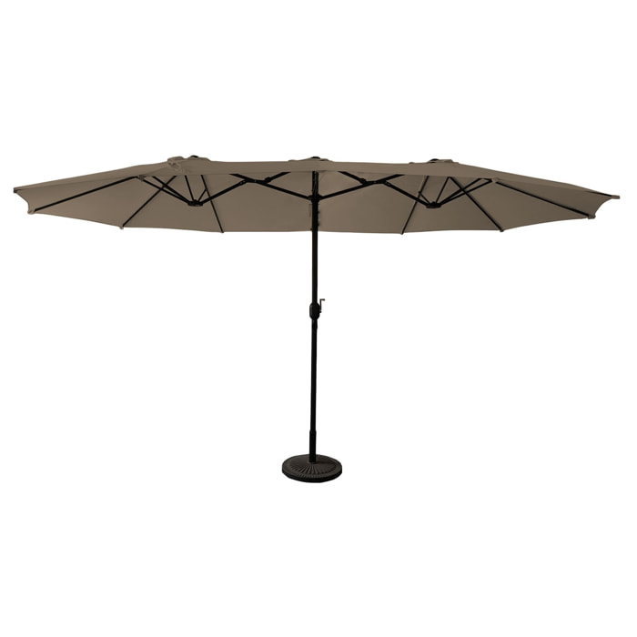 Parasol double LINAI - Taupe