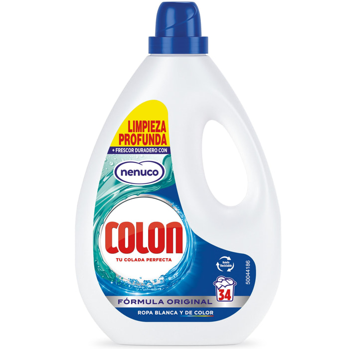 Colon Nenuco Detergente para la lavadora Gel 68 lavados (2x34 dosis)