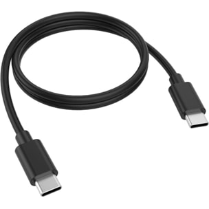 Chargeur secteur ESSENTIELB 20W USB-C + cable USB-C/USB-C 1M noir