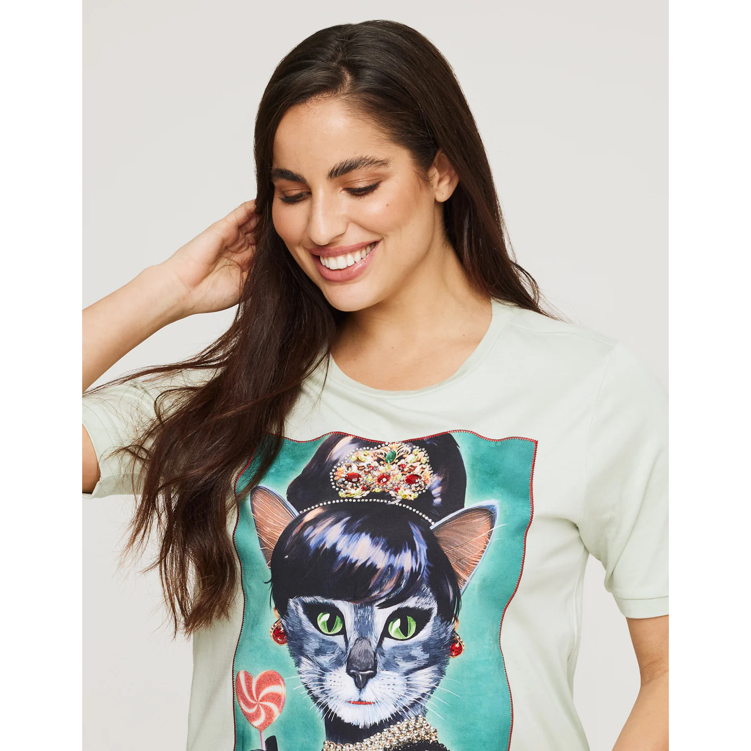 Camiseta Manga Corta Estampado - Catdry