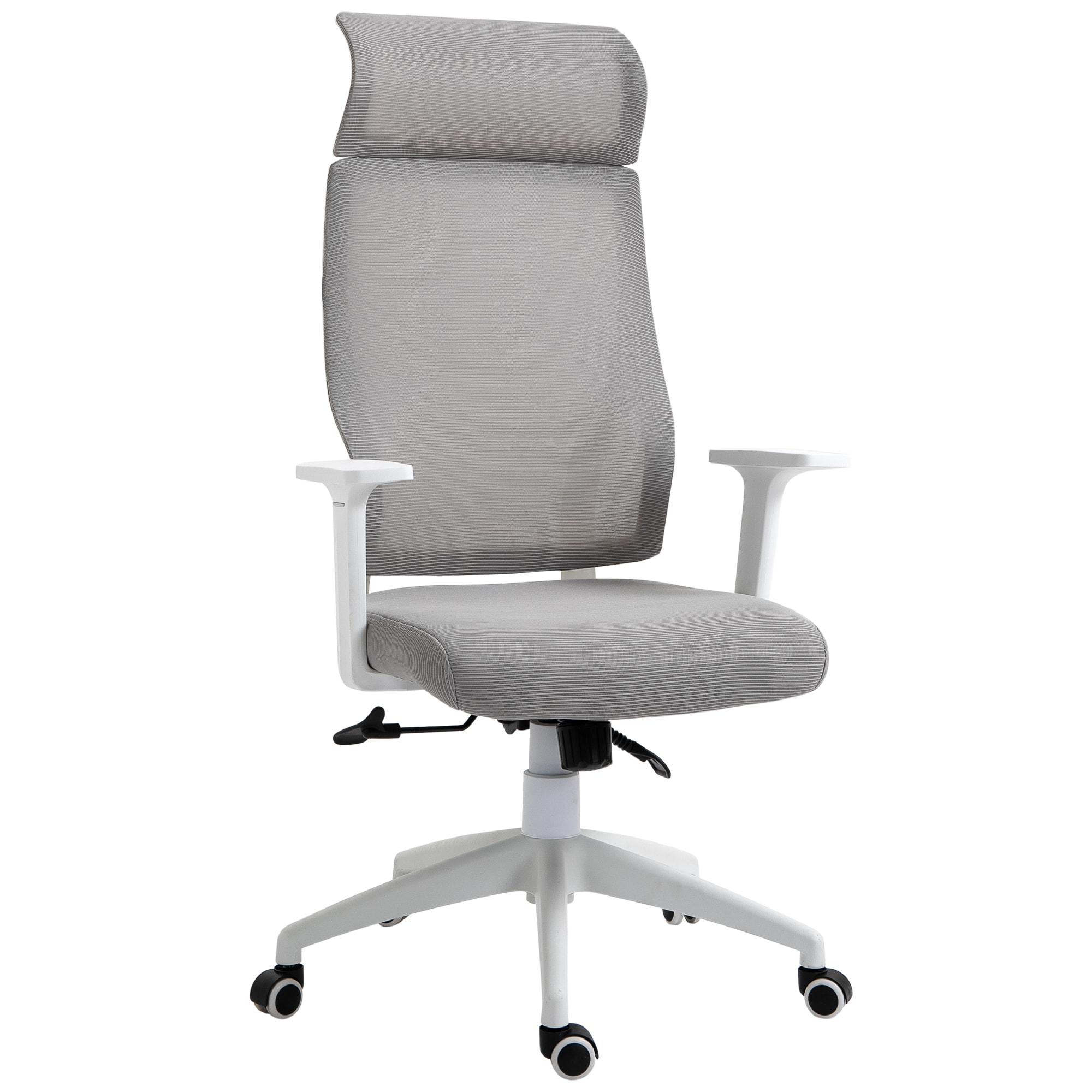 Silla de Oficina Ergonómica 64x61x120,9-128,9 cm Gris