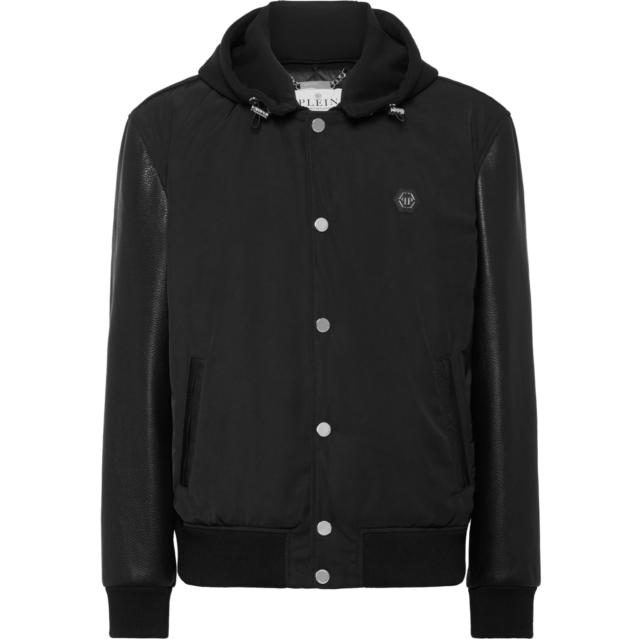 PHILIPP PLEIN Leather Bomber &AMP