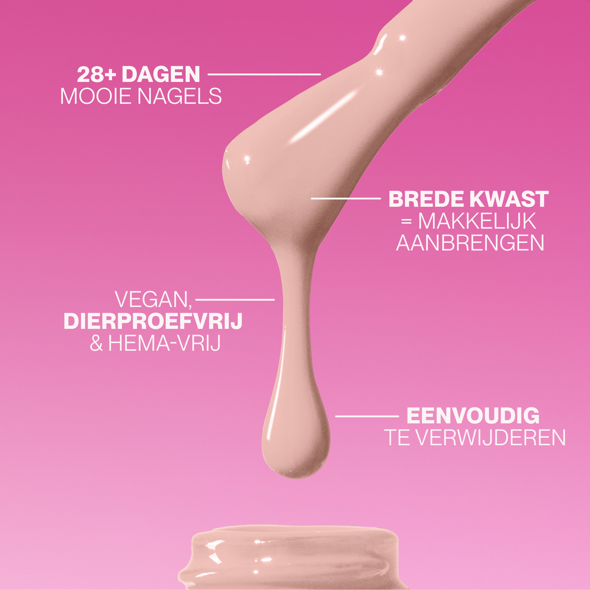 Vernis semi-permanent - 121 French Pink - 15 ml