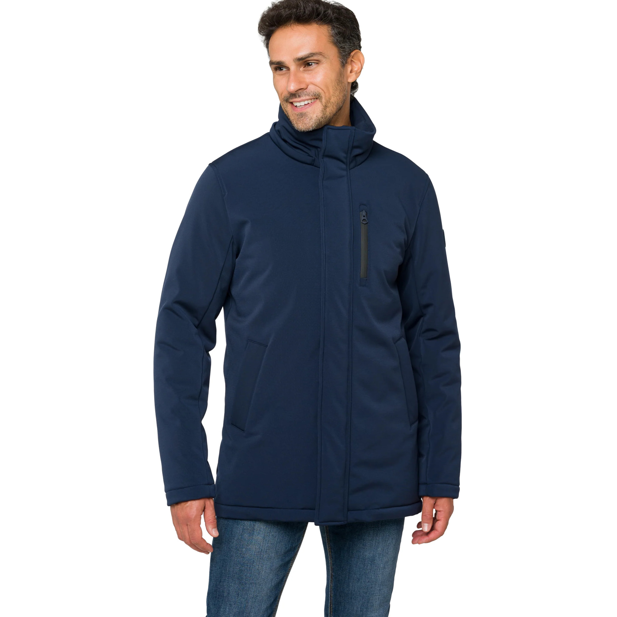 Parka NUSAKAN imbottito impermeabile blu