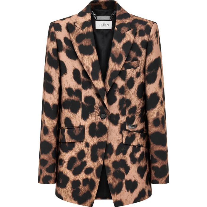 PHILIPP PLEIN Blazer LEOPARD