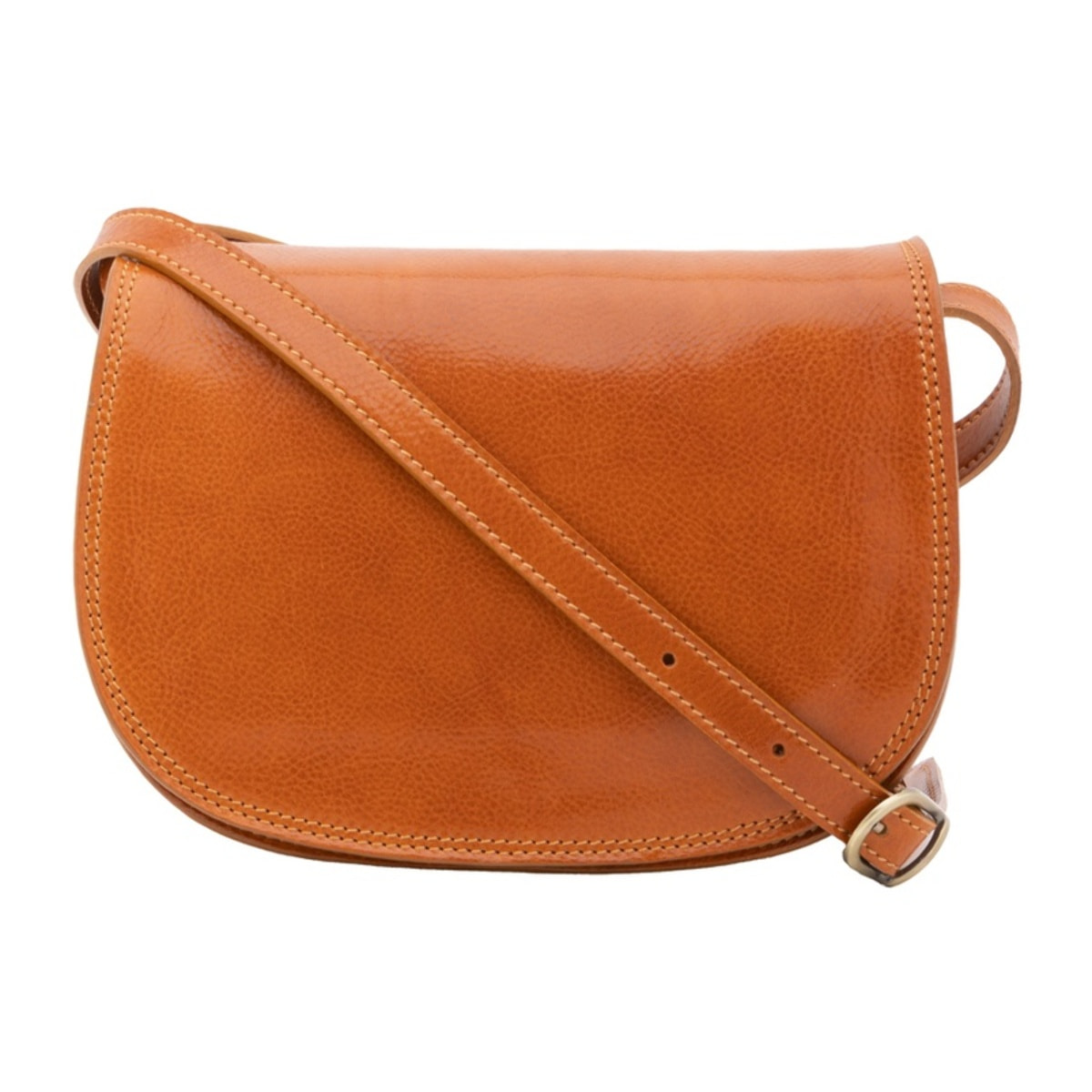 Borsa a tracolla da donna - Modello False - Vera pelle - 24.0 x 17.0 x 11.0 cm