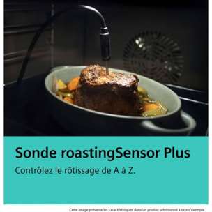 Four micro onde combiné SIEMENS HM778GMB1 iQ700 - Pyrolyse ActiveClean, Air Fry, Assistant IA, Wifi