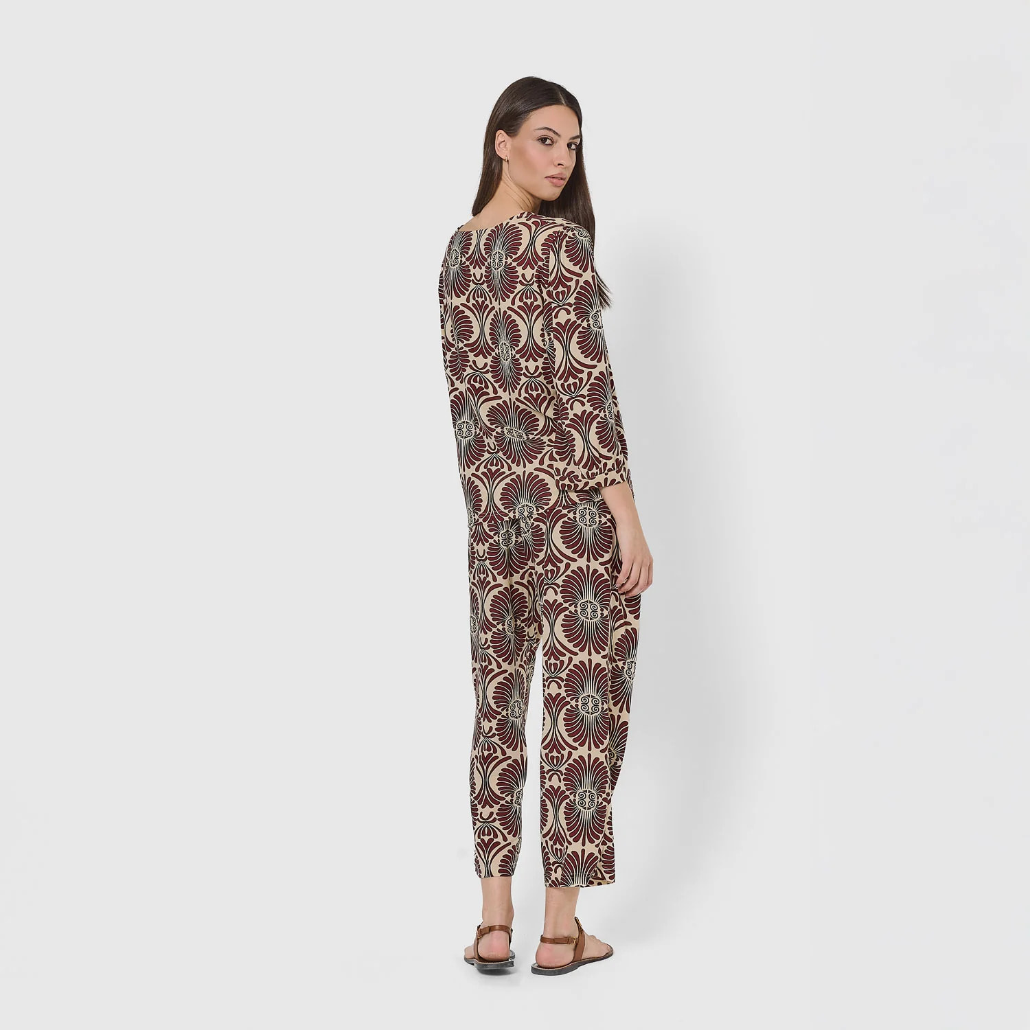 Set midi viscosa bárbara tinto