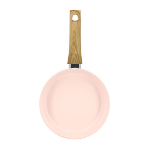 Poêle en revêtement céramique 20cm rose - tous feux COLORAMA